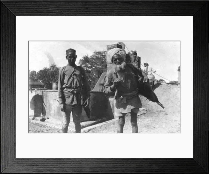 Framed Print : Bhistis, or water carriers, Agra, India, 1916-1917 Framed Print : Bhistis, or water carriers, Agra, India, 1916-1917