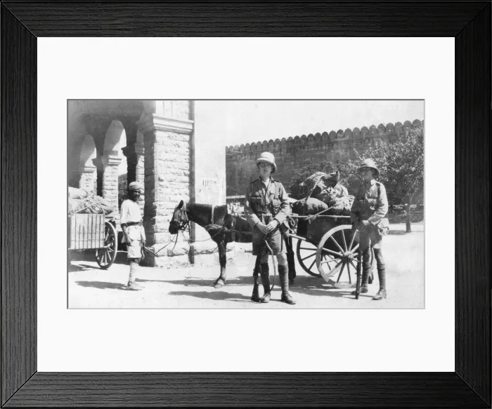 Framed Print : British army transport, Agra, India, 1916-1917 Framed Print : British army transport, Agra, India, 1916-1917