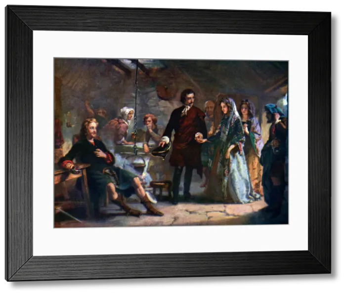 Framed Print : The first meeting of Prince Charles and Flora Macdonald on the island of South Uist, 1925 Framed Print : The first meeting of Prince Charles and Flora Macdonald on the island of South Uist, 1925
