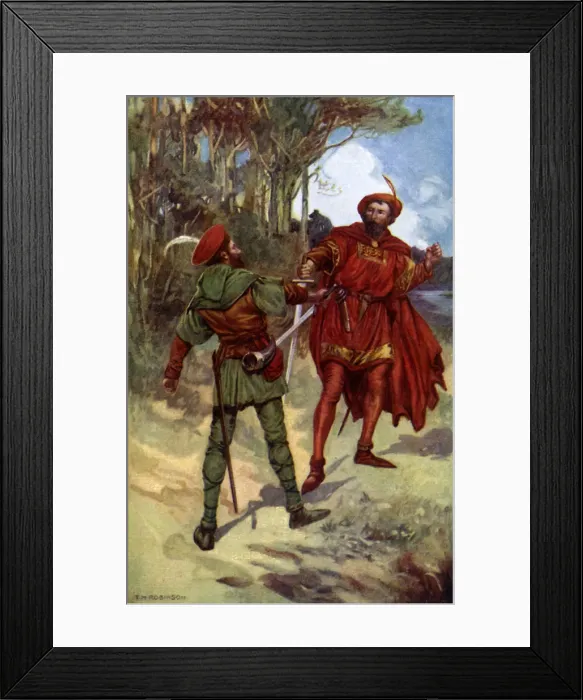 Framed Print : Richard I and Robin Hood, 1925 Framed Print : Richard I and Robin Hood, 1925