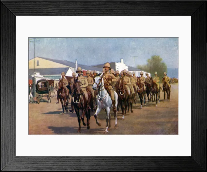 Framed Print : Lord Roberts entering Pretoria, 1925 Framed Print : Lord Roberts entering Pretoria, 1925
