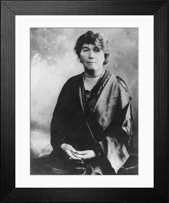 Framed Print : Emmeline Pethick-Lawrence (1867-1954), British suffragette, early 20th century Framed Print : Emmeline Pethick-Lawrence (1867-1954), British suffragette, early 20th century