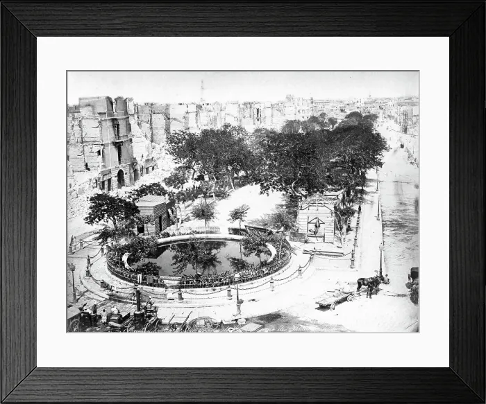 Framed Print : The Grand Square after the fire, Alexandria, Egypt, c1910s Framed Print : The Grand Square after the fire, Alexandria, Egypt, c1910s