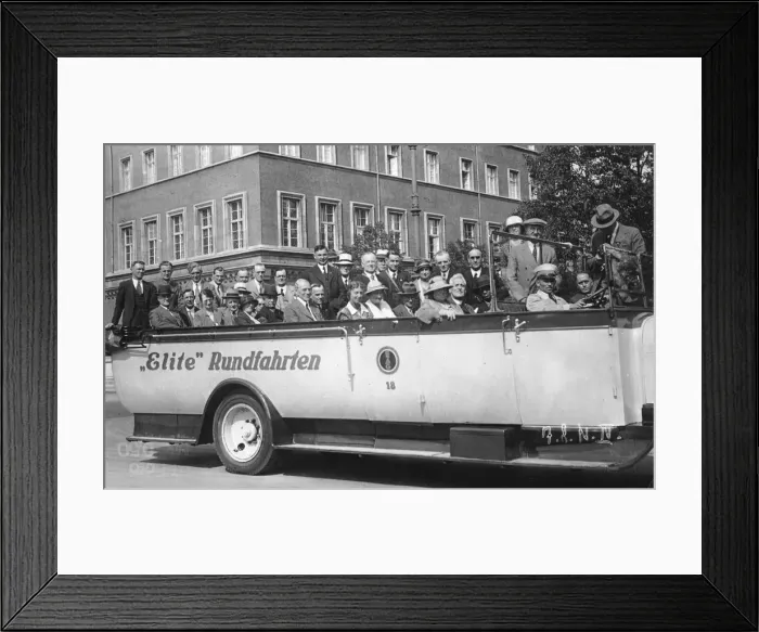 Framed Print : Open-topped people carrier, c1920s Framed Print : Open-topped people carrier, c1920s