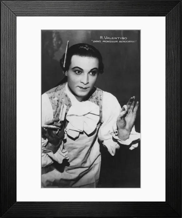 Framed Print : Rudolph Valentino (1895-1926), Italian actor, c1920s Framed Print : Rudolph Valentino (1895-1926), Italian actor, c1920s
