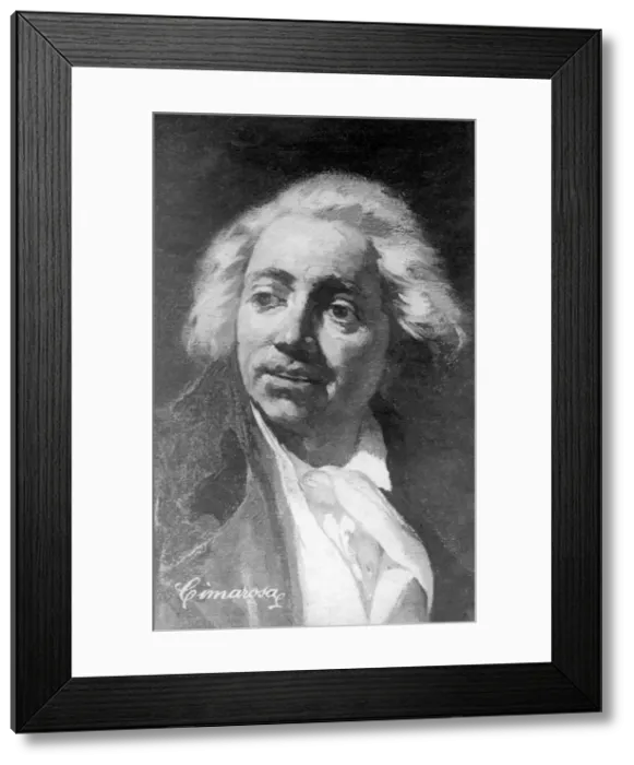 Framed Print : Domenico Cimarosa (1749-1801), Italian composer, 20th century Framed Print : Domenico Cimarosa (1749-1801), Italian composer, 20th century
