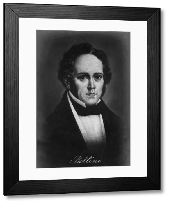 Framed Print : Vincenzo Bellini (1801-1835), Italian composer, 20th century Framed Print : Vincenzo Bellini (1801-1835), Italian composer, 20th century