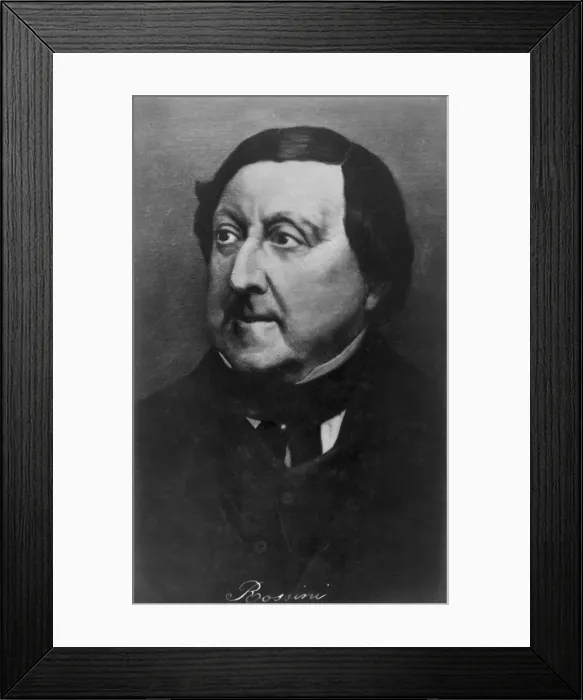Framed Print : Gioachino Rossini (1792-1868), Italian composer, 20th century Framed Print : Gioachino Rossini (1792-1868), Italian composer, 20th century