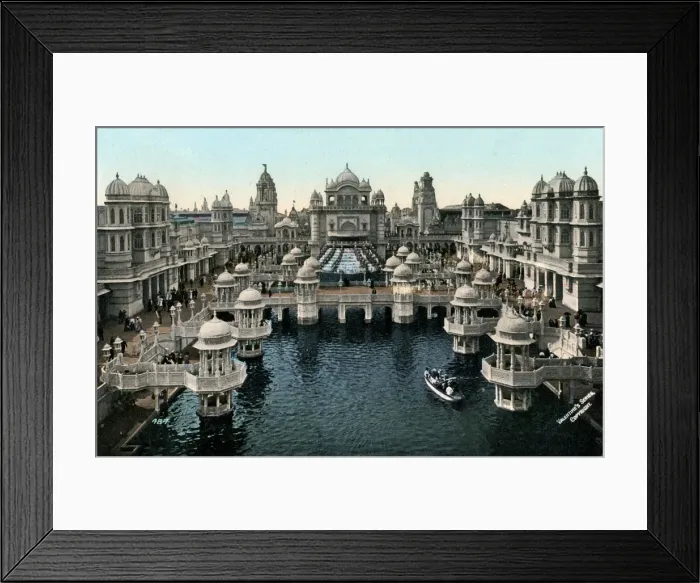Framed Print : Court of Honour, Imperial International Exhibition, London, 1909. Artist: Valentine & Sons Framed Print : Court of Honour, Imperial International Exhibition, London, 1909. Artist: Valentine & Sons