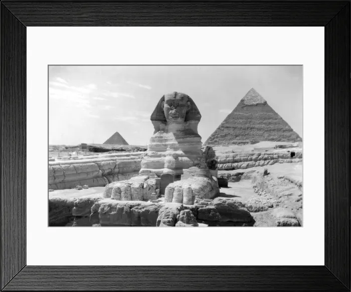 Framed Print : The Great Sphinx of Giza, Egypt, May 1949 Framed Print : The Great Sphinx of Giza, Egypt, May 1949