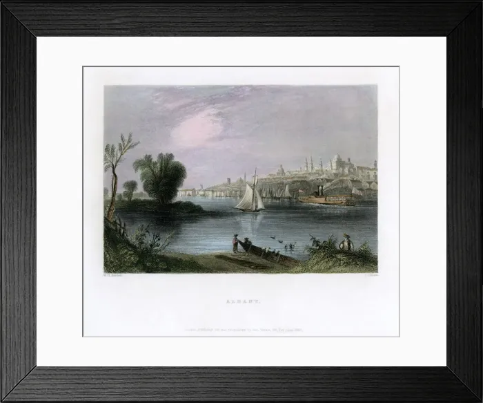 Framed Print : Albany, New York, USA, 1837. Artist: C Cousen Framed Print : Albany, New York, USA, 1837. Artist: C Cousen