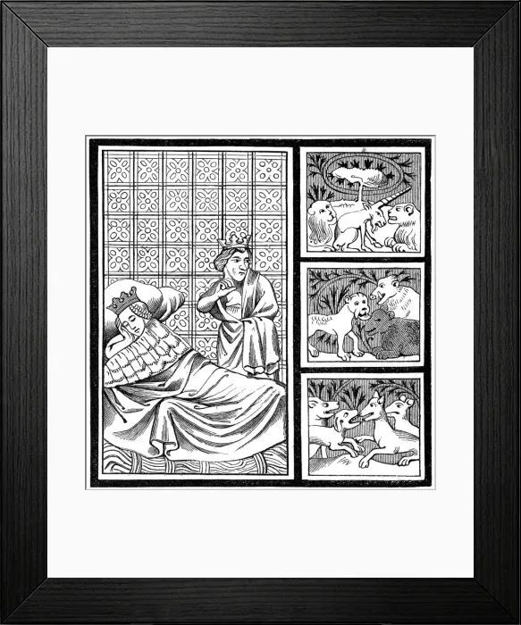 Framed Print : Dream of Childeric, 1849 Framed Print : Dream of Childeric, 1849