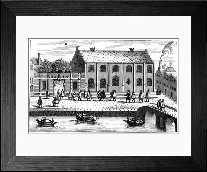 Framed Print : Leiden University, Leiden (Leyden), Netherlands, 1614 (1849) Framed Print : Leiden University, Leiden (Leyden), Netherlands, 1614 (1849)