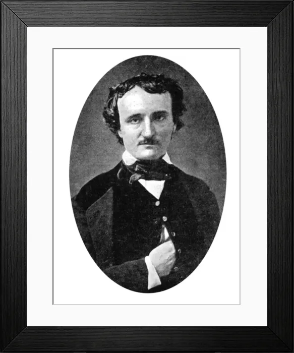 Framed Print : Edgar Allan Poe (1809-1849), American author and poet, early 20th century Framed Print : Edgar Allan Poe (1809-1849), American author and poet, early 20th century