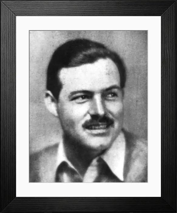 Framed Print : Ernest Hemingway (1899-1961), American novelist, early 20th century Framed Print : Ernest Hemingway (1899-1961), American novelist, early 20th century