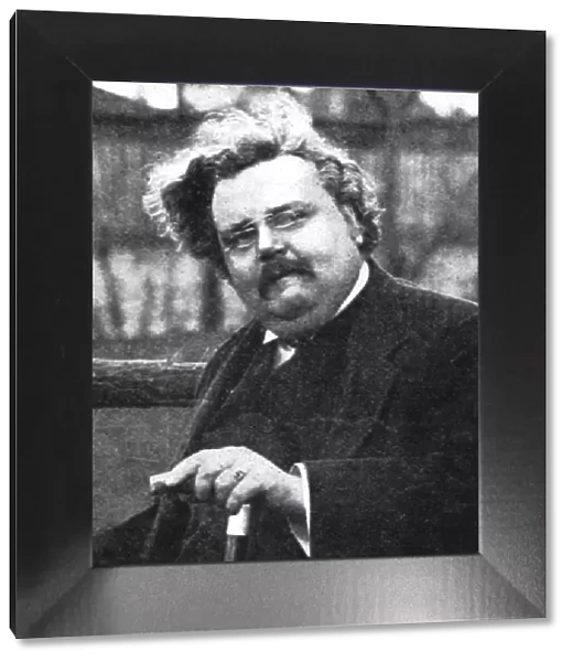 G. K. Chesterton (1874-1936), English writer, early 20th century