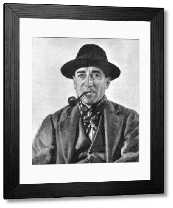 Framed Print : William Henry Davies (1871-1940), Welsh poet and writer, early 20th century Framed Print : William Henry Davies (1871-1940), Welsh poet and writer, early 20th century
