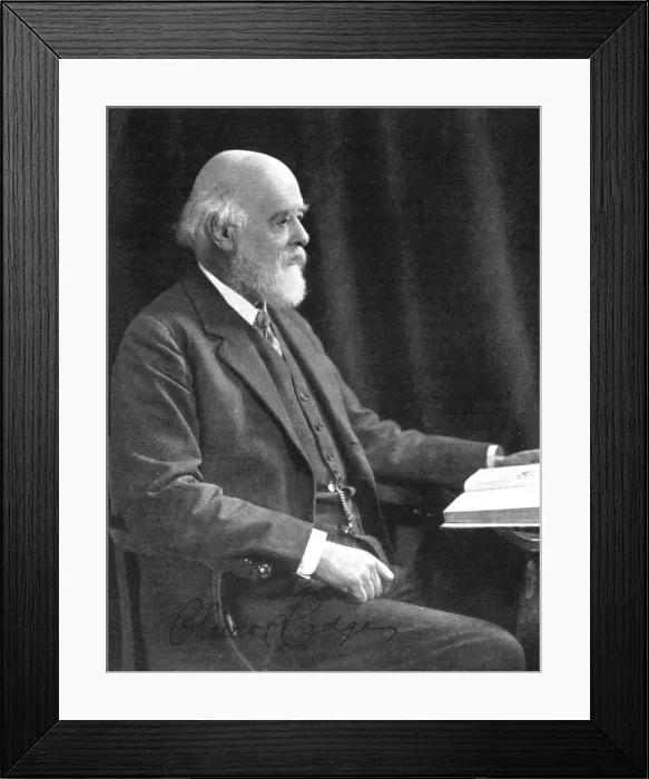 Framed Print : Sir Oliver Joseph Lodge (1851-1940), English physicist and writer, early 20th century Framed Print : Sir Oliver Joseph Lodge (1851-1940), English physicist and writer, early 20th century