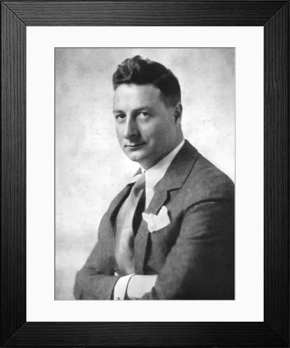Framed Print : L. M. Nesbitt, writer, early 20th century Framed Print : L. M. Nesbitt, writer, early 20th century