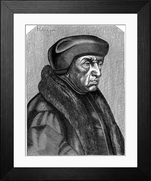 Framed Print : Erasmus (1469-1536), Dutch humanist and theologian, 16th century (1849) Framed Print : Erasmus (1469-1536), Dutch humanist and theologian, 16th century (1849)