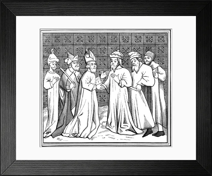 Framed Print : Jewish conspiracy in France, 15th century (1849) Framed Print : Jewish conspiracy in France, 15th century (1849)