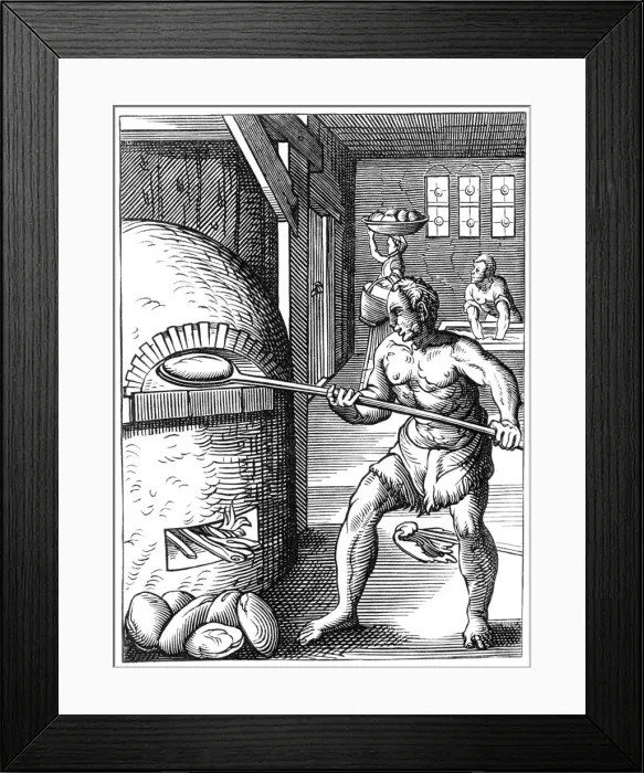 Framed Print : Baker, 16th century (1849). Artist: Jost Amman Framed Print : Baker, 16th century (1849). Artist: Jost Amman