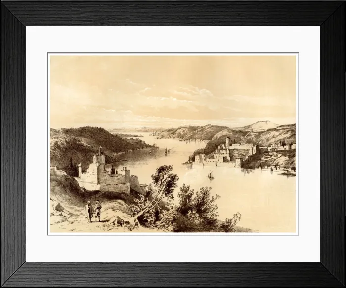 Framed Print : Fortresses of the Dardanelles, Turkey, 19th century. Artist: McFarlane and Erskine Framed Print : Fortresses of the Dardanelles, Turkey, 19th century. Artist: McFarlane and Erskine