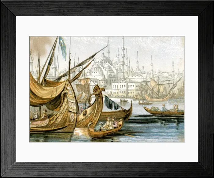 Framed Print : Constantinople, Turkey, 19th century Framed Print : Constantinople, Turkey, 19th century