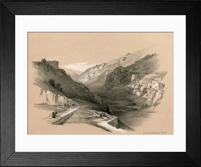 Framed Print : The Lower Pool of Siloam, 1855. Artist: David Roberts Framed Print : The Lower Pool of Siloam, 1855. Artist: David Roberts
