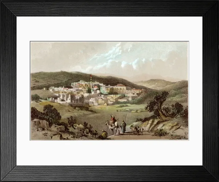 Framed Print : Nazareth, Israel, 19th century