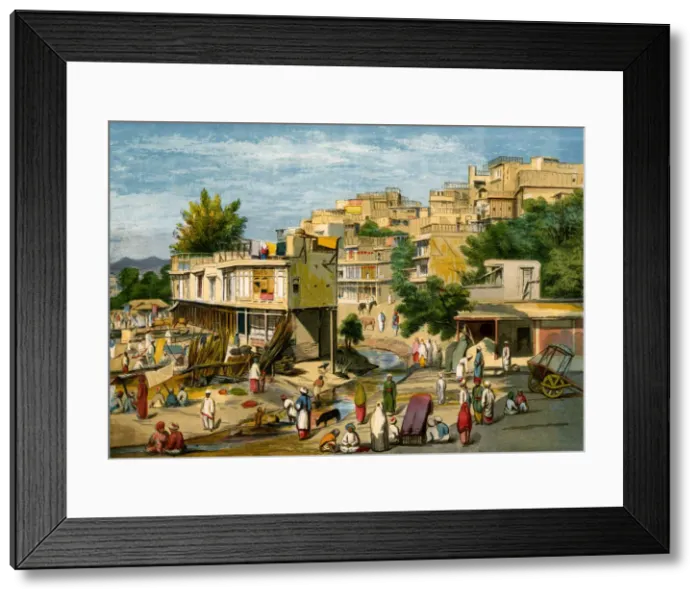 Framed Print : Peshawar, Pakistan, 1857. Artist: William Carpenter Framed Print : Peshawar, Pakistan, 1857. Artist: William Carpenter