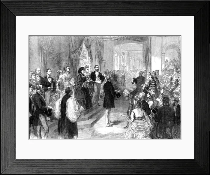 Framed Print : Queen Victoria (1819-1901) opening St Thomas Hospital, London, 1871 Framed Print : Queen Victoria (1819-1901) opening St Thomas Hospital, London, 1871
