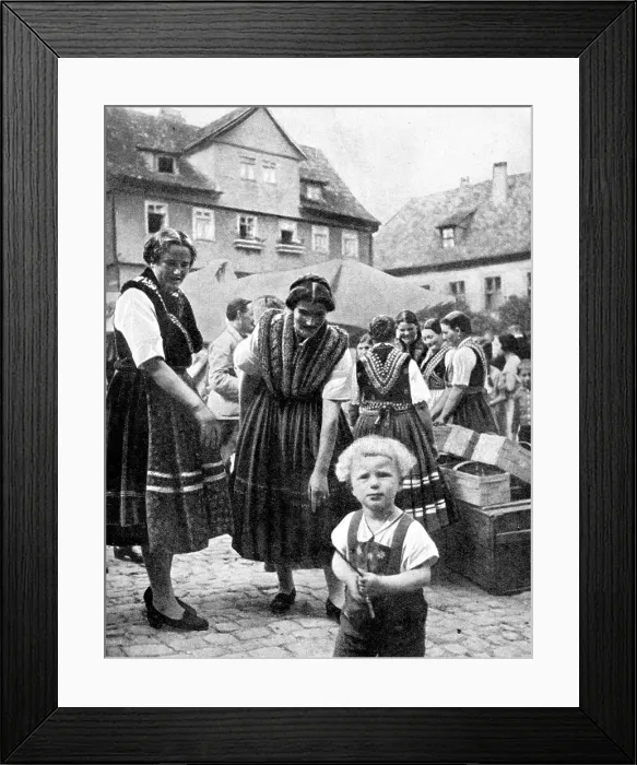 Framed Print : Traditional costume, South Germany, 1936 Framed Print : Traditional costume, South Germany, 1936