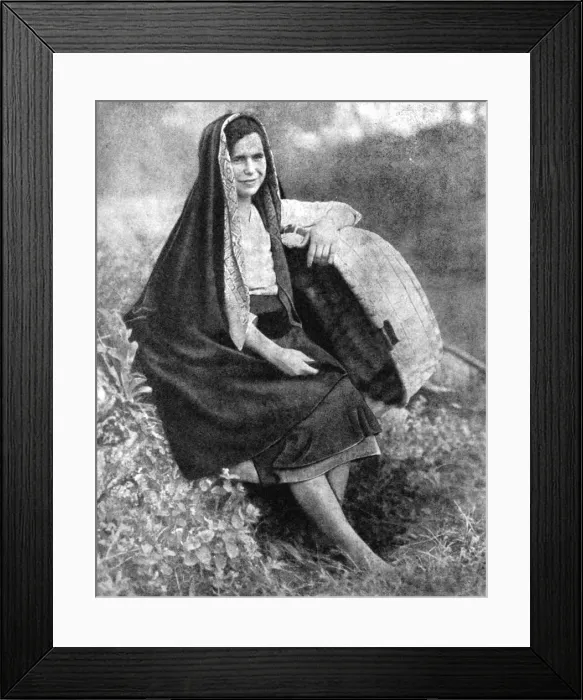 Framed Print : Peasant woman, northern Portugal, 1936. Artist: O Bobone Framed Print : Peasant woman, northern Portugal, 1936. Artist: O Bobone