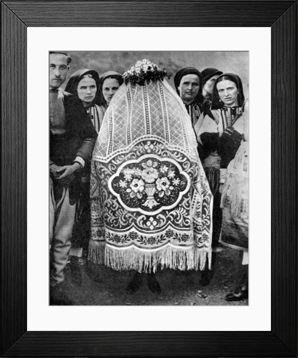 Framed Print : Veiled bride, South Serbia, 1936 Framed Print : Veiled bride, South Serbia, 1936