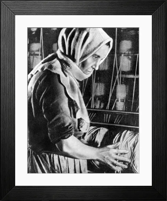 Framed Print : Female factory worker, Moscow, 1936