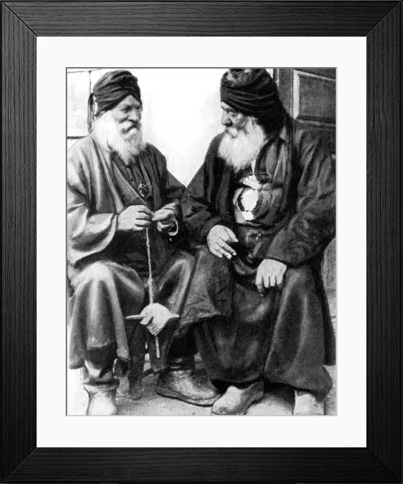 Framed Print : Turkish Cypriot men spinning, 1936 Framed Print : Turkish Cypriot men spinning, 1936