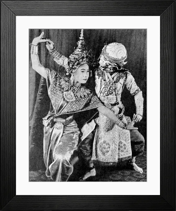 Framed Print : Burmese dancers, 1936. Artist: Fox Framed Print : Burmese dancers, 1936. Artist: Fox