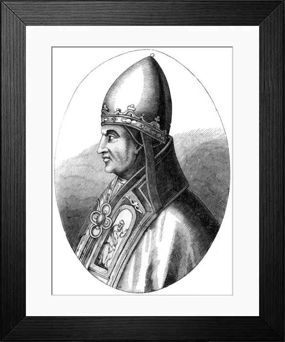 Framed Print : Pope Gregory IX (c1143-1241), 1849 Framed Print : Pope Gregory IX (c1143-1241), 1849