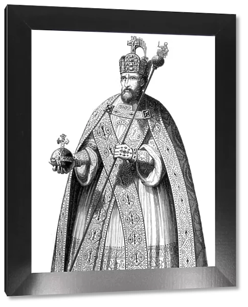 The costume worn by emperors during their coronations since the time of Charlemagne, 1579 (1846). Artist: A Bisson