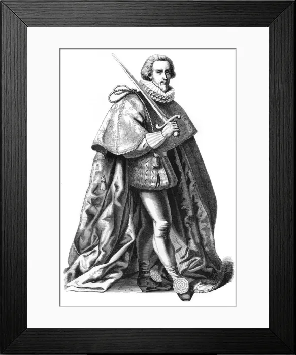 Framed Print : Grand costume of a Supreme Commander of the French armies, 16th century (1849). Artist: A Bisson Framed Print : Grand costume of a Supreme Commander of the French armies, 16th century (1849). Artist: A Bisson
