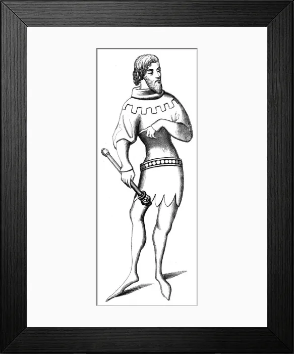 Framed Print : A herald, 14th century (1849) Framed Print : A herald, 14th century (1849)