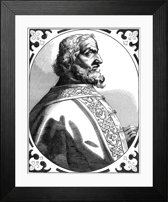 Framed Print : Charlemagne (712-814), Holy Roman Emperor and King of the Franks, 16th century (1849) Framed Print : Charlemagne (712-814), Holy Roman Emperor and King of the Franks, 16th century (1849)