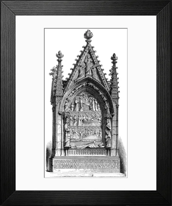 Framed Print : Tomb of Dagobert I (603-689), Merovingian king, Basilisque Saint-Denis, 1849 Framed Print : Tomb of Dagobert I (603-689), Merovingian king, Basilisque Saint-Denis, 1849