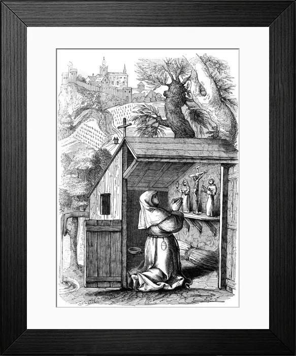 Framed Print : Saint Colette (1381-1447), c16th century (1849)