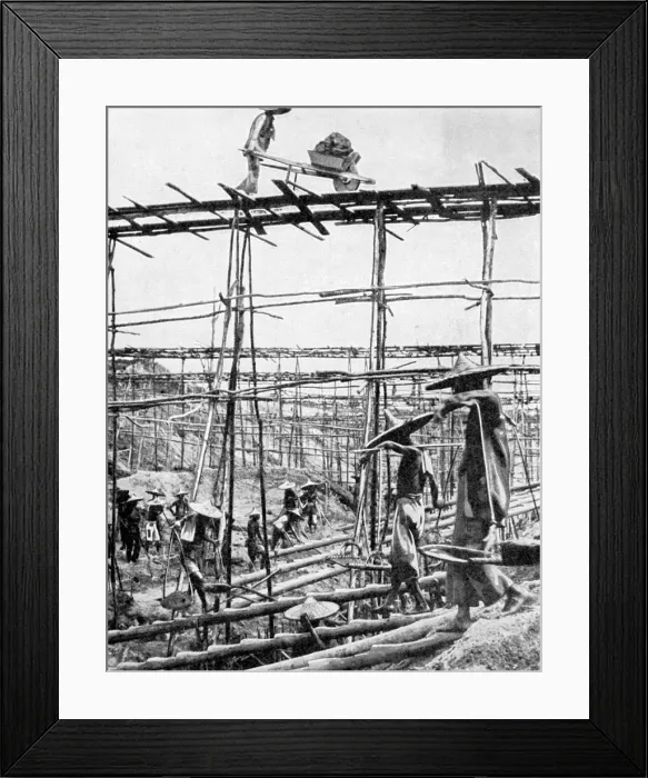 Framed Print : Primitive methods in the worlds richest tin district, Taiping, China, 1936. Artist: Ewing Galloway Framed Print : Primitive methods in the worlds richest tin district, Taiping, China, 1936. Artist: Ewing Galloway