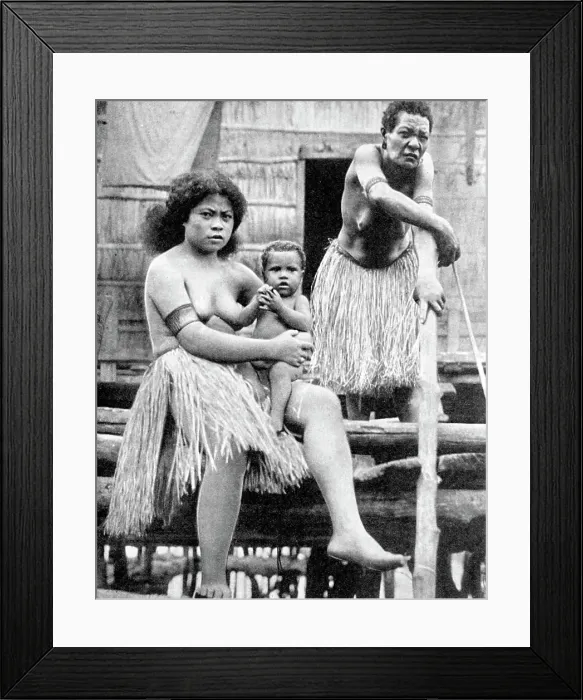 Framed Print : A mother and her child, Papua, New Guinea, 1936. Artist: Ewing Galloway Framed Print : A mother and her child, Papua, New Guinea, 1936. Artist: Ewing Galloway