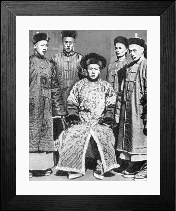Framed Print : A portrait of mandarins, China, 1936. Artist: Fox Photos Framed Print : A portrait of mandarins, China, 1936. Artist: Fox Photos