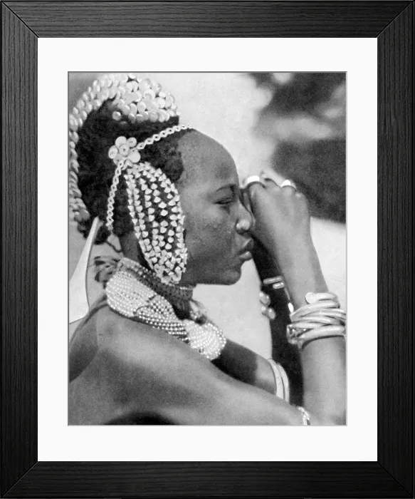 Framed Print : A Nigerian girl, 1936Artist: Wide World Photos Framed Print : A Nigerian girl, 1936Artist: Wide World Photos