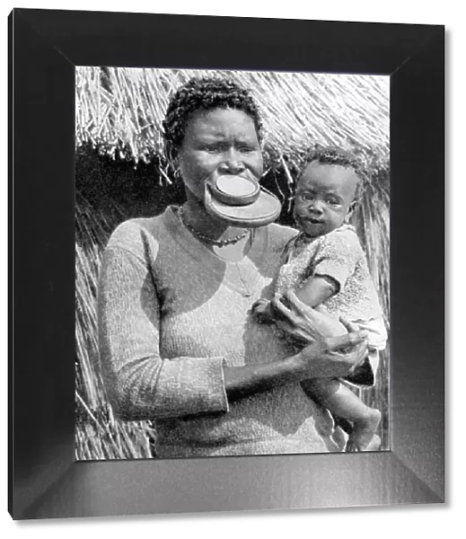A woman from the Sara-Kaba tribe, Congo Republic, Africa, 1936. Artist: Wide World Photos